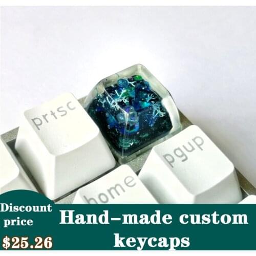 Underwater World Undersea Secret Personalized Key Caps Key Caps Transparent Homemade Mechanical keyboard key cap