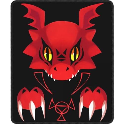 Bad Guilmon Novelty Mouse Pad Digimon Nostalgic Anime Antislip MousePad Rubber PC Table Decoration Cover