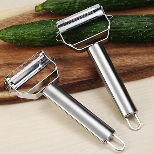 Stainless Steel Peeler Vegetable Cucumber Carrot Fruit Potato Double Planing Grater Planing Kitchen Cooking Tool