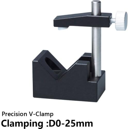 Optical precision V-clamp Clamping D0-25mm V-shaped adjusting frame Small laser diode optical fiber collimator fixture