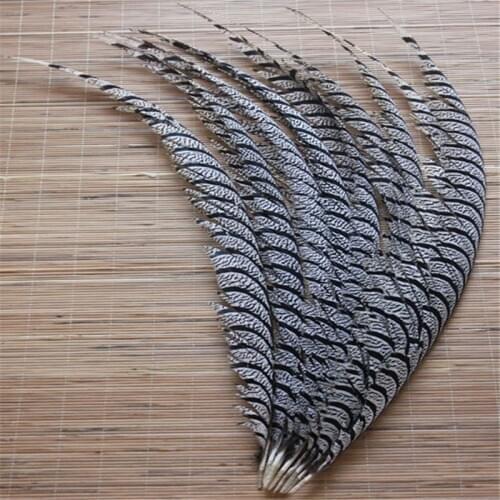 Wholesale 32-40'' (80-100CM) Natural Zebra Lady Amherst Pheasant Tail Feathers For Crafts Phesant feather For Carnival Plumes