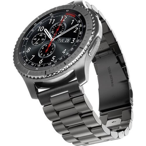 22mm Wrist Strap Chain For Huami Watch 1 Luxury Stainless Steel Watch Strap For Samsung Gear S3 Classic Frontier For Huawei 2pro