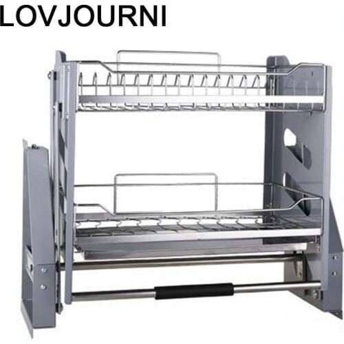 Dish Drainer Keuken Despensa Gabinete Stainless Steel Hanging Cozinha Cuisine Rack Kitchen Cabinet Cestas Para Organizar Basket