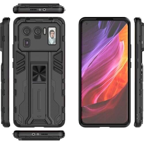 For Xiaomi Mi 11 Ultra Case Shockproof Armor Magnetic Car Holder Ring Phone Case for Mi11 Lite Mi 11 Pro Back Cover