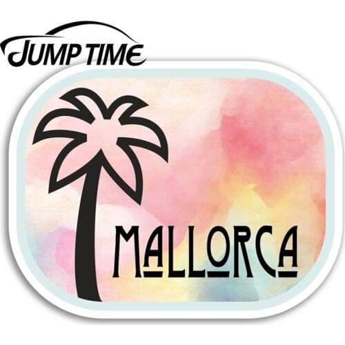 Jump Time for Mallorca Spain Vinyl Stickers Travel Sticker Laptop Luggage Decal Window Tank Waterproof Car Decoration