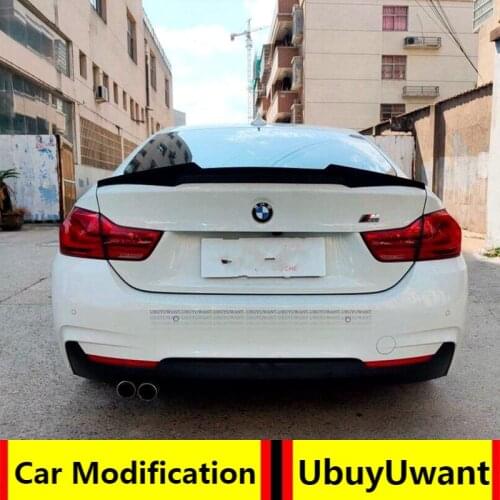 UBYUWANT High Quality Carbon Fiber Exterior Rear Spoiler For BMW F32 4 Series 428i 435i 2 Dr For Coupe 2013-2019 M4 Style