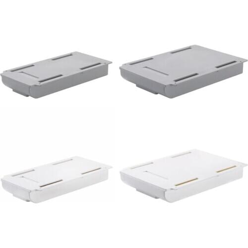 Drawer Hidden Storage Box For Office Table Desk Under Self-Adhesive Paste Sundries Stationery Case Holder