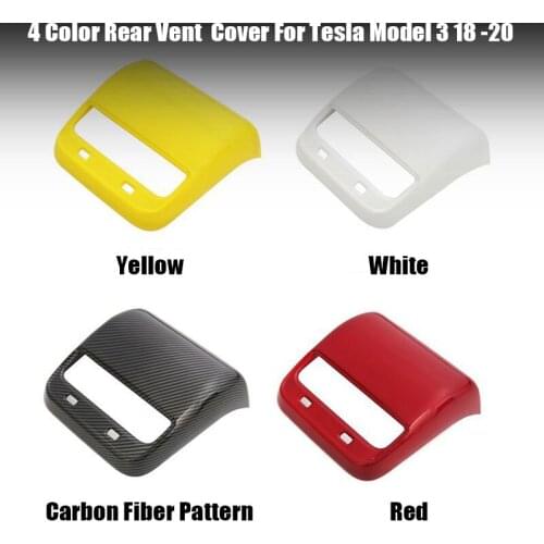 For Tesla Model 3 2017-2021 Car Rear Air Vents Outlet Cover 4 Colors