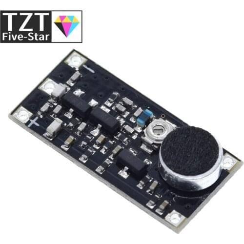 TZT 88-115MHz FM Wireless Microphone Surveillance Transmitter Module Board For Arduino Adjustable Capacitor DC 2V 9V 9mA Voltage