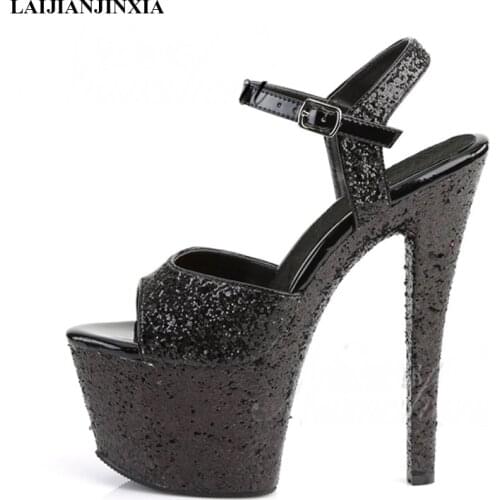 LAIJIANJINXIA New Fashion Star Shoes 15 Cm Womens High Heels Shoes Platform Sandals Womens Shoes High Heels Sandal Pumps
