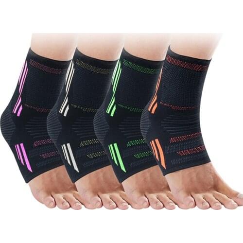 1PC Fitness Ankle Knit Pressure Ankle Protector Basketball Mountaineering Fitness Ankle Brace Sports Heel Cover Socks