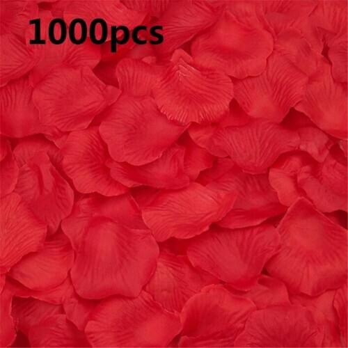 1000PCS Wedding Rose Petals Wedding Petals Silk Rose Petals Colorful Artificial Flower Wedding Accessories