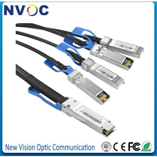 5Pcs/Lot,1M 100G QSFP28 to 4x25G SFP28 30AWG Passive DAC Breakout Cable,QSFP28 to 4SFP28(25G) 30AWG 1M Twinax Copper Cable