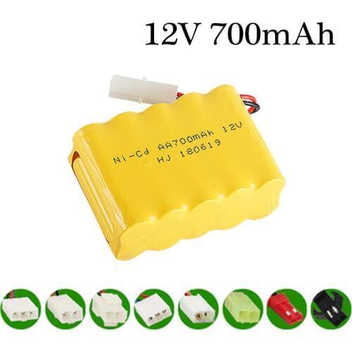 12v 700mah NiCD Battery For Rc toy Car Tanks Trains Robot Boat Gun Ni-CD AA 700mah 12v Rechargeable Battery 1Pcs