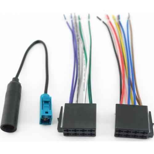 Radio antenna Adaptor Cable horn wire Audio harness power cord car accessory for Volkswagen Audi Peugeot