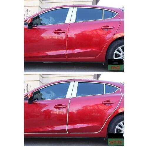 RQXR car accessories Car body door plate strips protection for volkswagen golf 7 MK7 2014-15