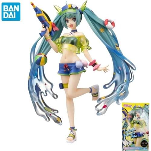 Bandai New Style Originate Anime Model Kawaii Hatsune Miku Action Sexy Figures Pvc Water Gun Vocaloid Doll Toys Decoration Gift