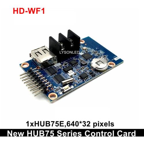 Free Shipping HD-WF1 Asynchronous Door Lintel RGB Seven Color LED Display WIFI Control Card