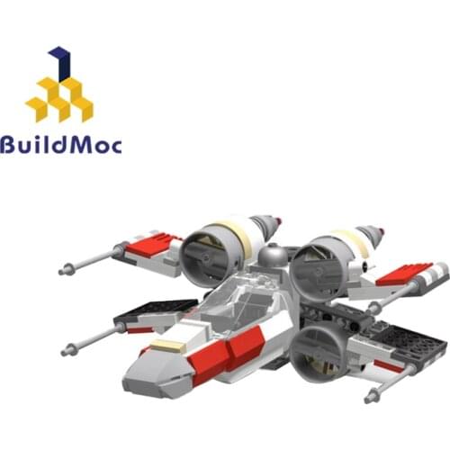 BuildMoc Star Space Series Poe Damerons X-wing Aircraft Fighter 306PCS Model Building Blocks Toys for Children DIY Toy Kid Gift