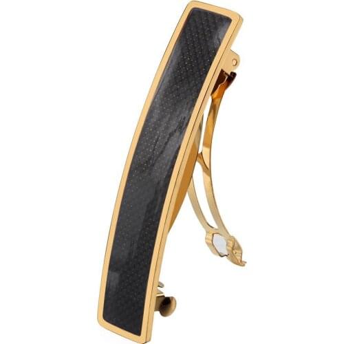 Black carbon fiber Spring clip stainless steel women hairpin headwear