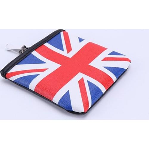 Car Union Jack Leather Auto Air Outlet Pouch Box Bag Organizer Cell Phone Pocket Storage Holder for MIN Cooper Countryman Jcw x1