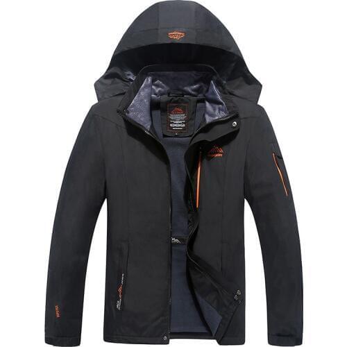 Newest design Jacket Mens Waterproof Windbreaker Warm Coat Men Large Size 5XL 6XL Hooded Jackets Casual OutdoorJackets Overcoat