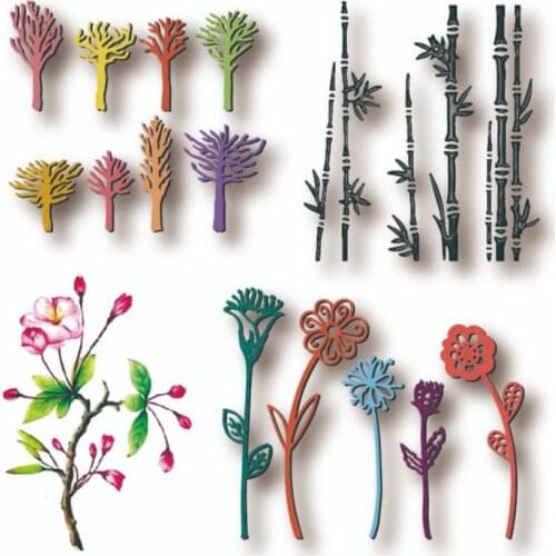 Spring leaf flower metal cutting mold decoration background scrapbook greeting card DIY crafts blade punching new photo album