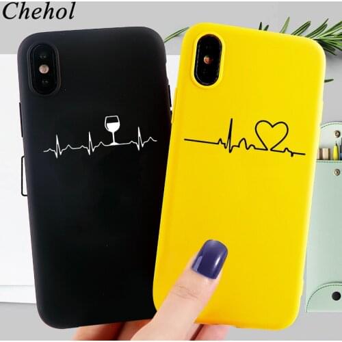 Fashion Love Phone Case for IPhone 11 Pro 8 7 6s Plus SE X XS MAX XR Cases TPU Soft Silicone Fitted Back Cover Shell Box Fundas