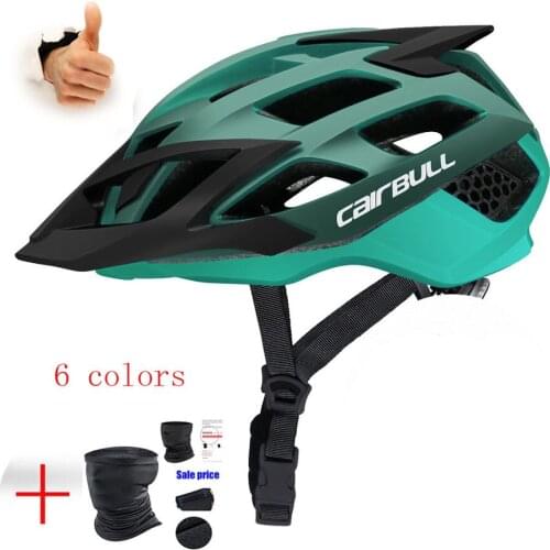 Cairbull Downhill Cascos Para Bicicleta Leisure Bike Helmet With Sunglasses In-mold cascos ciclismo mtb cycle helmet