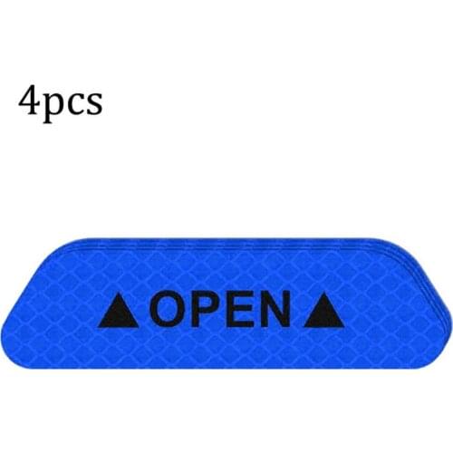 Open The Door Stickers Reflective Stickers Safety Warning Stickers Open Reflective Film Car Door Anti-Collision Strip