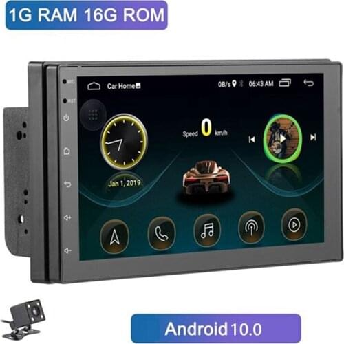 Novel-2Din Android 10.0 Universal Car Multimedia MP5 Player GPS Navigation 7 Inch HD Contact Screen Car Stereo Radio