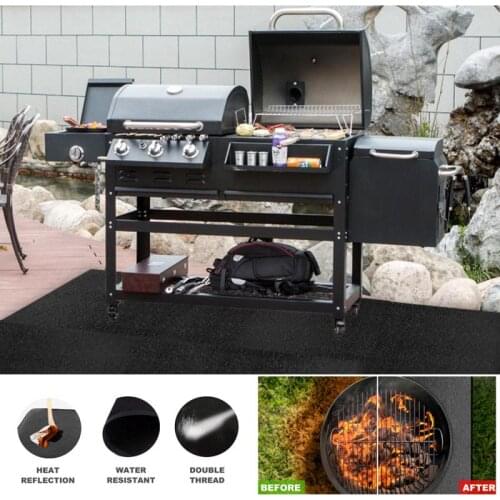 Fireplace Brazier Fireproof Mat Outdoor Lawn Terrace Barbecue Fireproof Mat Protective Mat Heat Resistant Pad