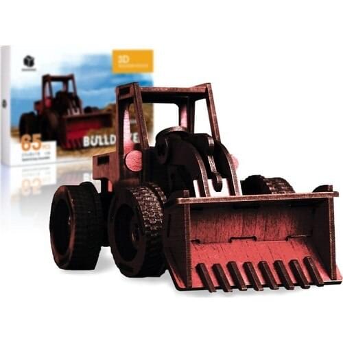 Pershang Bulldozer 65 Piece Wooden 3D Puzzle