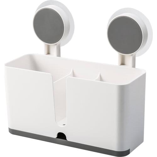 Bathroom Shelf Adhesive Storage Rack Toothbrush Holder Shaver Rack Organizer Wall Hanging Brushing Teeth Toothpaste Rack