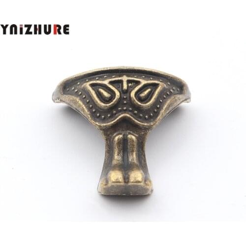 28*27mm 40Pcs Antique Alloy Animal Footing Decoration Legs Vintage Wooden Box Beast Feet Cabinet Corner Bronze Tone Color