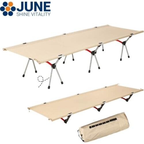 Outdoor Ultralight Portable 7075 aluminum alloy High-low dual-purpose folding Camping Bed Backpacking Travel hiking Sleeping Cot