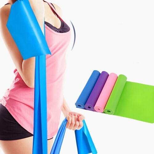 Yoga Pull Strap Belt Latex Elastic Dance Stretching Band Yoga Pilates GYM Fitness Exercise Resistance Bands