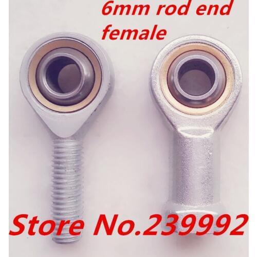 4 pcs 6mm Female Threaded Rod End Joint Bearing SI6TK PHSA6 SI6T/K
