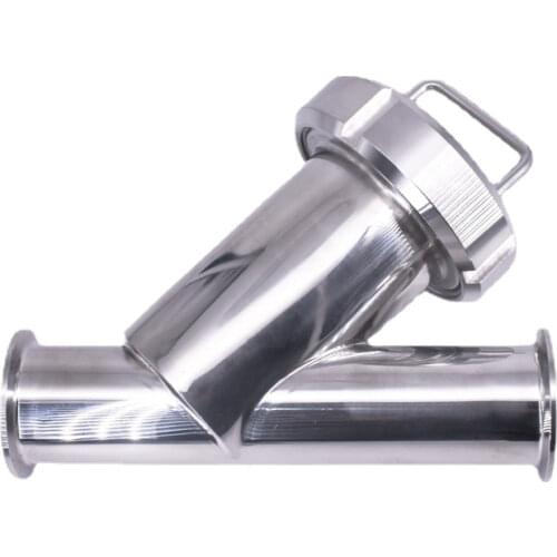 51mm Pipe OD x 2" Tri Clamp Sanitary Y-Shaped Strainer Filter SUS 304 316L Stainless Steel For Beer Brewing