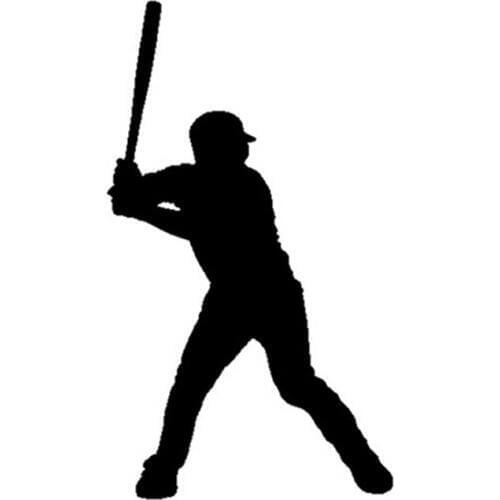 8*14CM Baseball Player Car Stickers Reflective Sports Car Body Decoration Stickers And Decals C2-0049