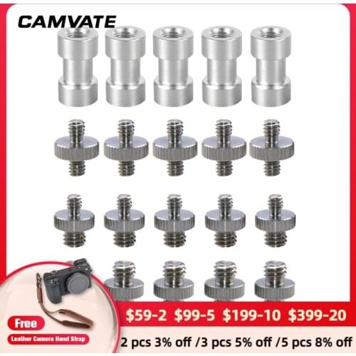 CAMVATE 1/4" & 3/8" Thread Screw Bolt Mixture Set For DSLR Camera Cage Rig & Accessories Assembly (20pcs) C2476