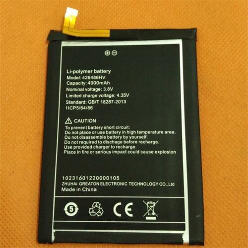 4000mAh Battery For UMI Plus E/Helio P20/H26486HV/426486HV mobile phone Batteries + track code