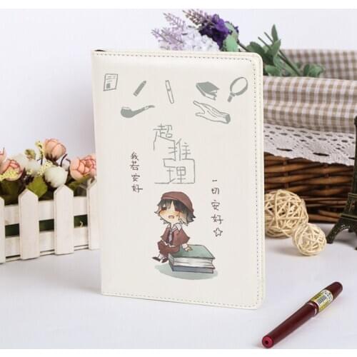 Anime Bungou Stray Dogs Cosplay Dazai Osamu Nakahara Chuya Nakajima Atsushi Printed A5 Pu Notebook Party Gifts For Girls CS303