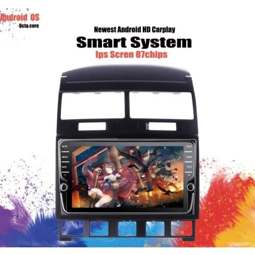 2 Din 8‘‘ IPS Screen Car Radio Multimedia DVD Player For VW Volkswagen Touareg 2002 - 2010 Android 10 4G RAM 64GB carplay RDS BT