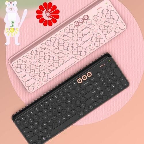 Wireless Bluetooth Dual Mode Keyboard 104 Keys 2.4G MultiSystem Compatible For PC laptop tablet Portable Keyboard