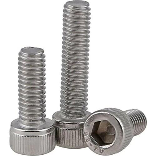 304 Stainless Steel Reverse Thread Left Tooth Allen Screw Bolts Left Threaded Hexagon Hex Socket Cap Head Screw M6 M8 M10 M12