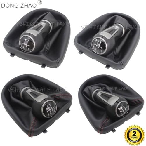 For Seat Toledo MK3 5P 2004 2005 2006 2007 2008 2009 Car-Stying 5/6 Speed Car Gear Stick Shift Knob With Leather Boot