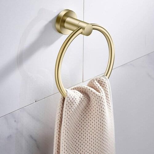 Towel Ring Hand Towel Holder For Bathroom 304 Stainless Steel Hand Towel Racks Wall Mount Bathroom Hardware Round Towel Hanger