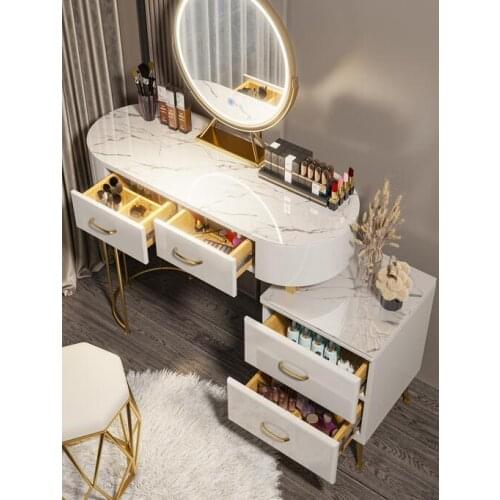 Bedroom dresser bedside cabinet integrated web celebrity wind solid wood small family multi-functional light luxury dresser