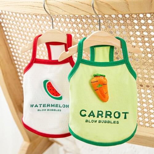 Korean Three-dimensional Sling Summer Cool Vest Puppy Spring and Summer Thin Schnauzer Teddy Bichon Pet Clothes